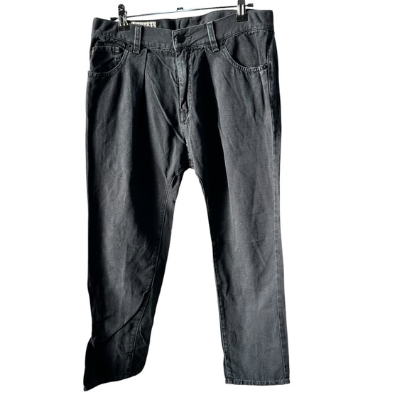 Nili Lotan 111/88 80NL Slim Jeans Women’s Size 0 black linen cotton pants - Picture 1 of 9